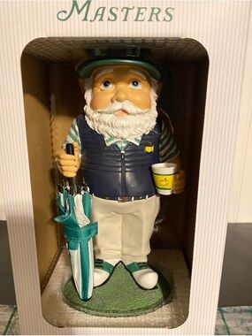 Masters Golf Gnome Figurine - Teal, Navy, White